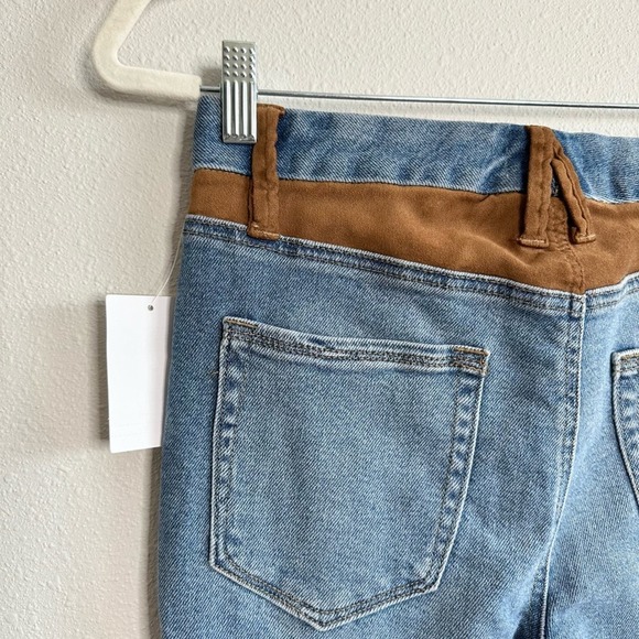 NWT Good American Good Legs Suede Mix Jeans Size 4 - Picture 12 of 12